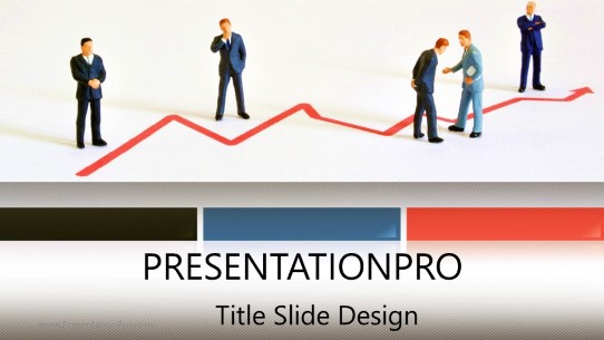 Business Models Widescreen PowerPoint Template title slide design
