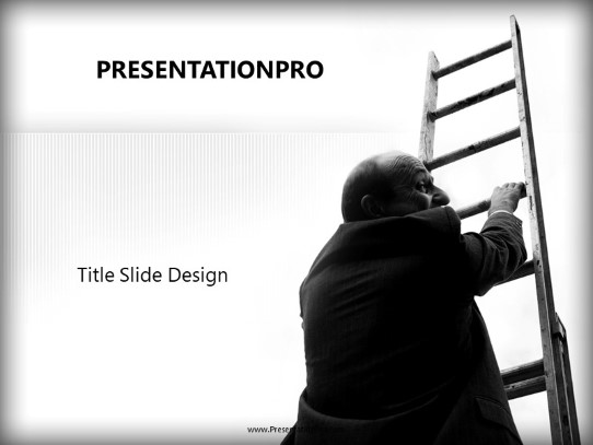 Corporate Climb PowerPoint Template title slide design