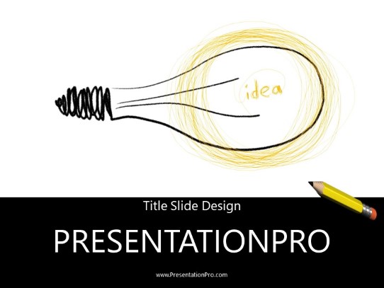 Creative Idea PowerPoint Template title slide design