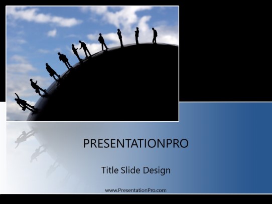 Globalize PowerPoint Template title slide design
