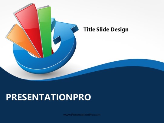 Growth Cycle Blue PowerPoint Template title slide design