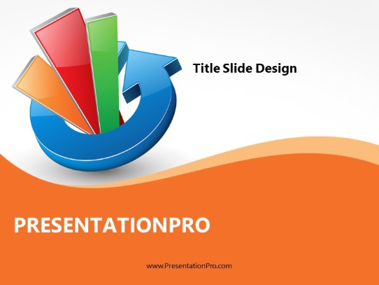 Growth Cycle Orange PowerPoint Template title slide design