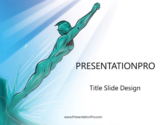 Hero01 PowerPoint Template title slide design