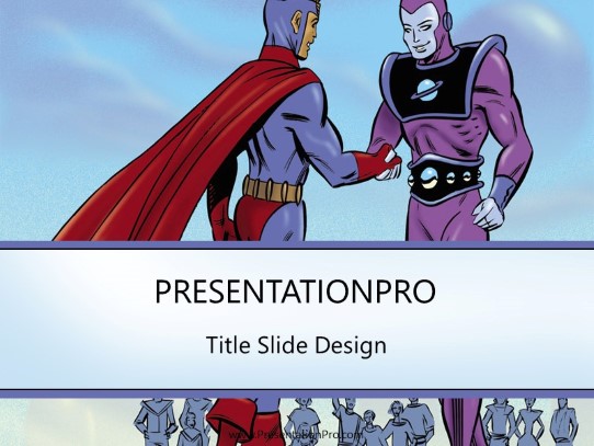 Hero05 PowerPoint Template title slide design
