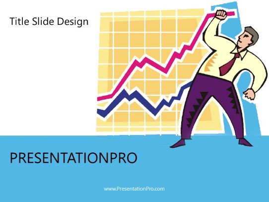 Hold On Graph PowerPoint Template title slide design