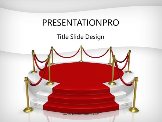 In The Spotlight PowerPoint Template title slide design