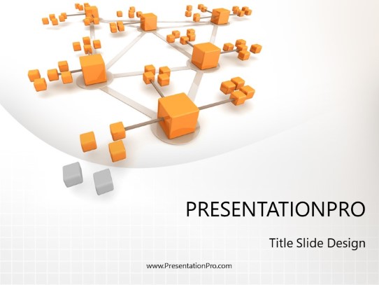 Network Connections PowerPoint Template title slide design