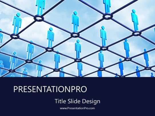 People Connection PowerPoint Template title slide design