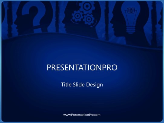 problem solved PowerPoint Template title slide design