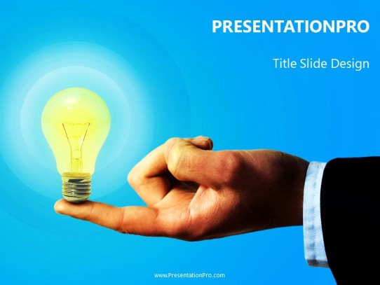 Smart Idea PowerPoint Template title slide design