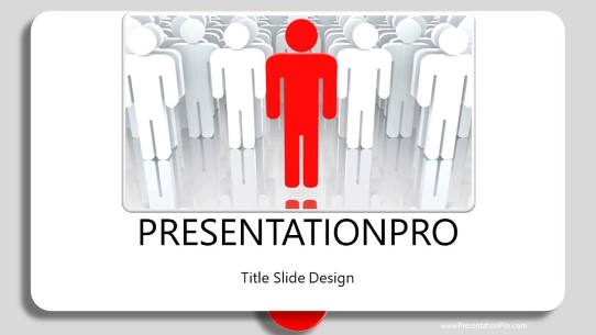 Stepping Out Widescreen PowerPoint Template title slide design
