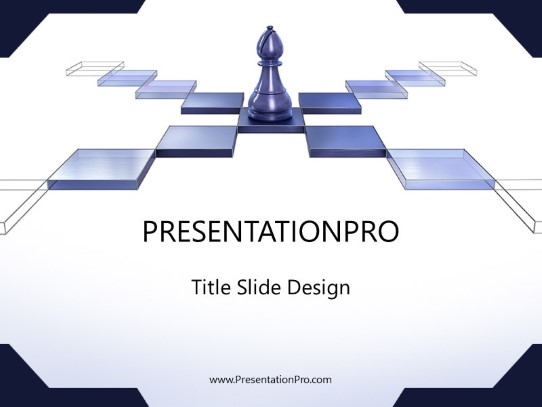 Strategic Advantage PowerPoint Template title slide design