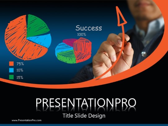 Success Pie Arrow PowerPoint Template title slide design