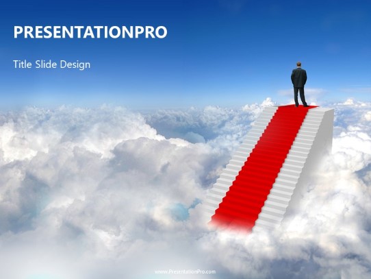 Top Of The World PowerPoint Template title slide design