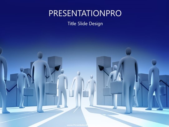 Way To Success PowerPoint Template title slide design