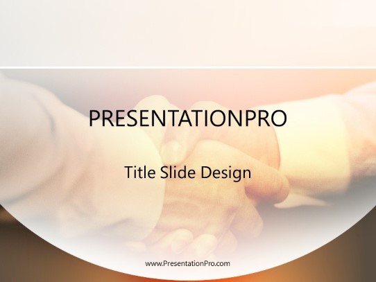 Agree PowerPoint Template title slide design
