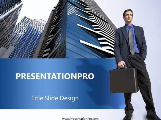 Ahead Of Corporate PowerPoint Template title slide design