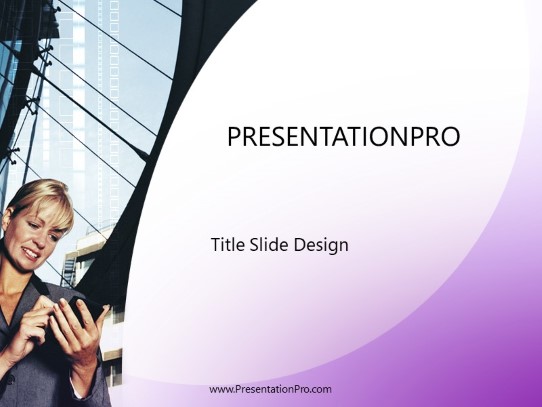 Buildingarc Purple PowerPoint Template title slide design