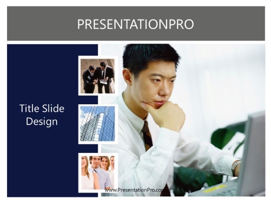 Building People PowerPoint Template title slide design