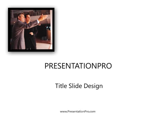 Business Comm07 PowerPoint Template title slide design