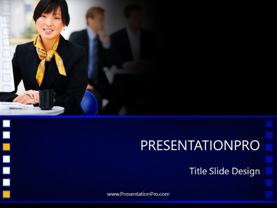 Business Consultation PowerPoint Template title slide design