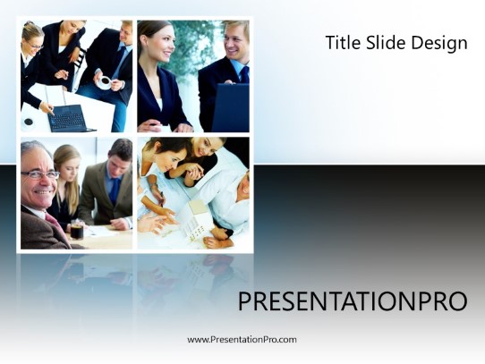 Business Corner PowerPoint Template title slide design