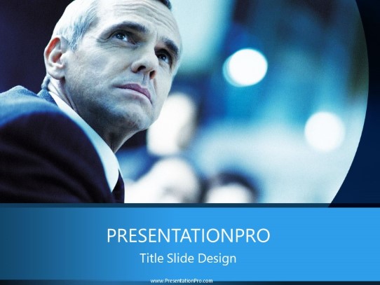Business Gaze PowerPoint Template title slide design