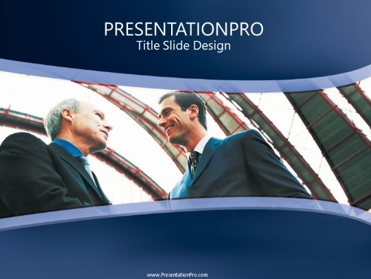 Business Greet PowerPoint Template title slide design