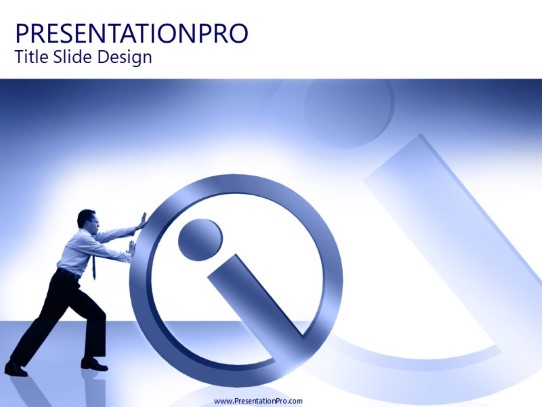 Business Information PowerPoint Template title slide design