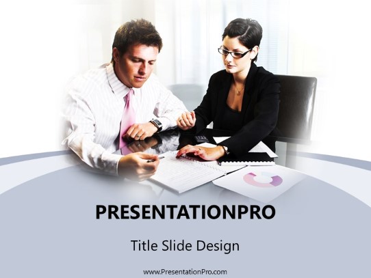 Business Review PowerPoint Template title slide design