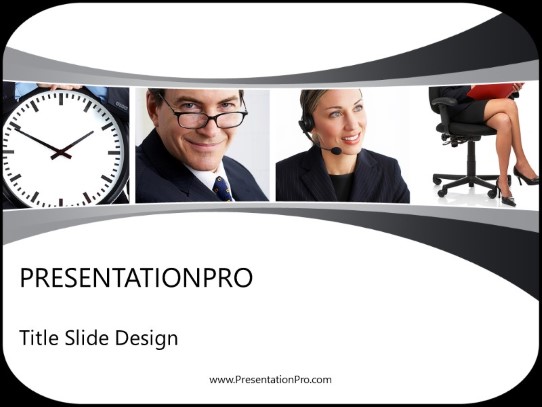 Busy Day 02 PowerPoint Template title slide design