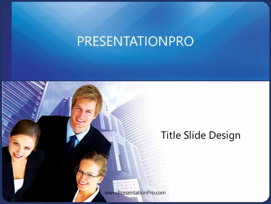 Corporate Team PowerPoint Template title slide design