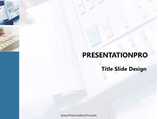 Faxin PowerPoint Template title slide design