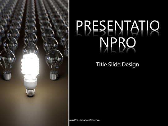 Group Idea Dark PowerPoint Template title slide design