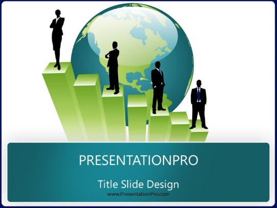 Intl Step Up PowerPoint Template title slide design