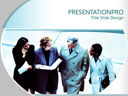 Meeting On The Move PowerPoint Template title slide design