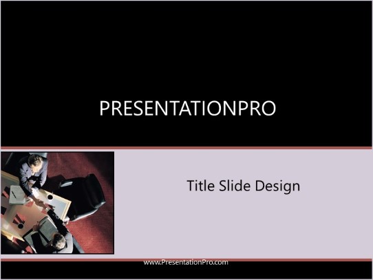 Min15 PowerPoint Template title slide design