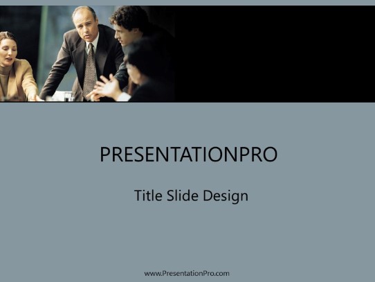 Min23 PowerPoint Template title slide design