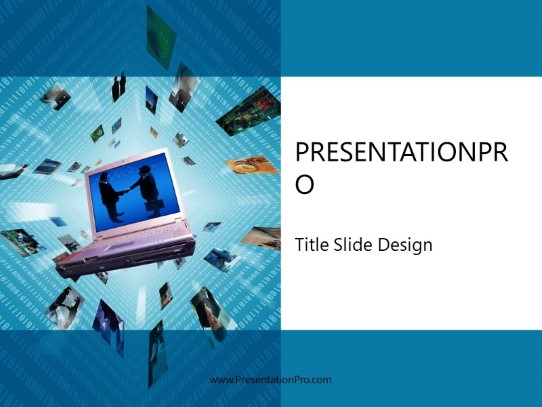 New Business Landscape PowerPoint Template title slide design