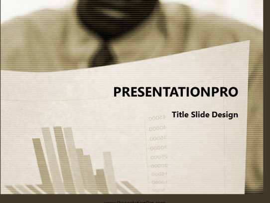 Reading2 Tan PowerPoint Template title slide design