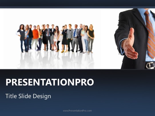 Seal The Deal PowerPoint Template title slide design