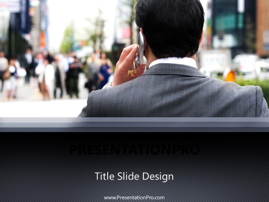 Street Cell PowerPoint Template title slide design