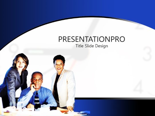 Talk Time PowerPoint Template title slide design