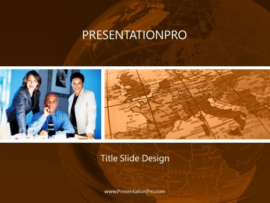 The Board 02 Orange PowerPoint Template title slide design
