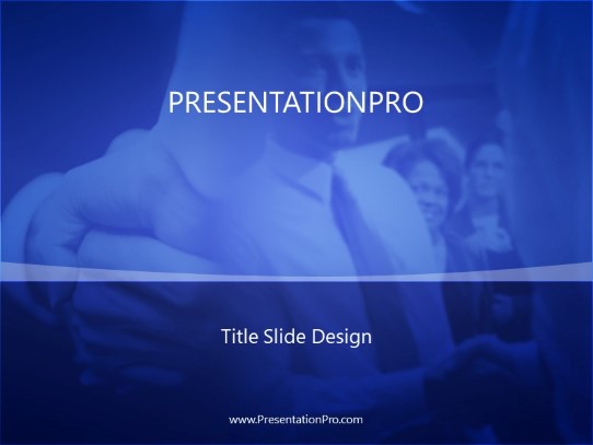 Welcome 02 Blue PowerPoint Template title slide design