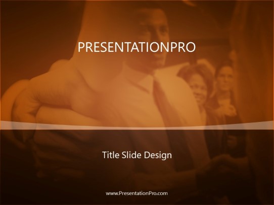 Welcome 02 Orange PowerPoint Template title slide design