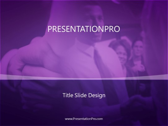 Welcome 02 Purple PowerPoint Template title slide design