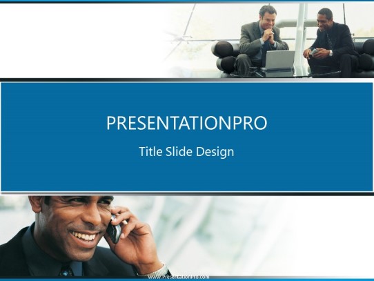 Work Break PowerPoint Template title slide design