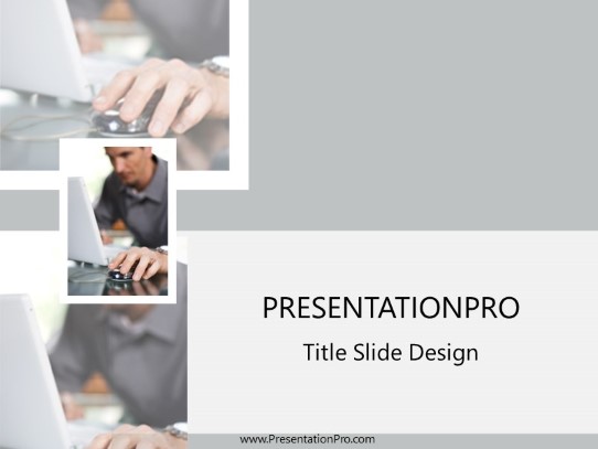 Working From Home PowerPoint Template title slide design