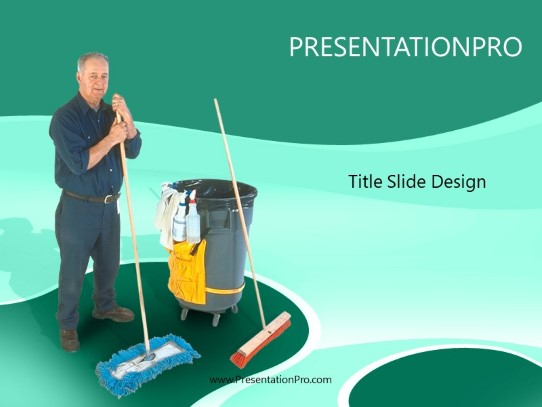 Schneider Green PowerPoint Template title slide design